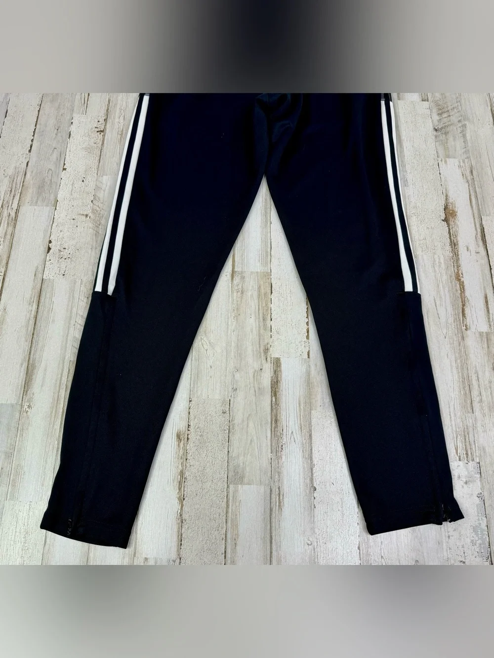Adidas Climalite Men’s Medium Sweatpants Black White Stripe